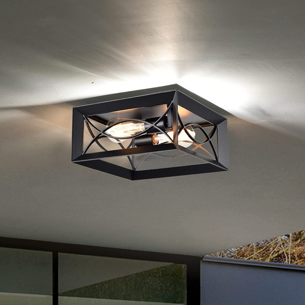 PLAFONNIER Lot De 2 Plafonnier Lampe En Cristal Fer Lampe De Plafond